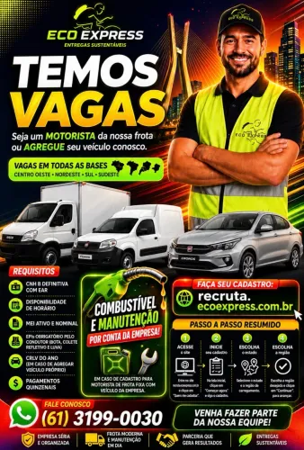 Motorista frota vuc Rio de Janeiro 