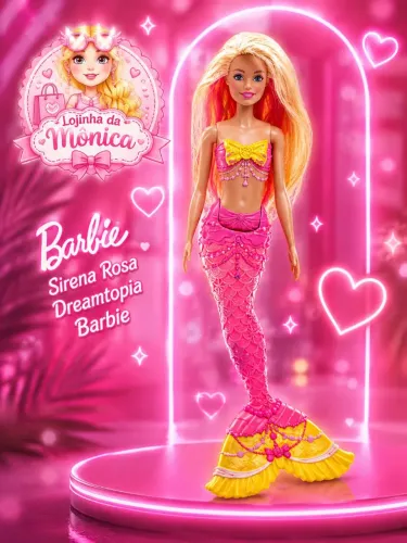 Barbie Sirena Rosa Dreamtopia Barbie