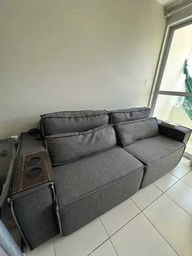 Sofá retrátil de Linho ( 2.20 m x 0.90 )