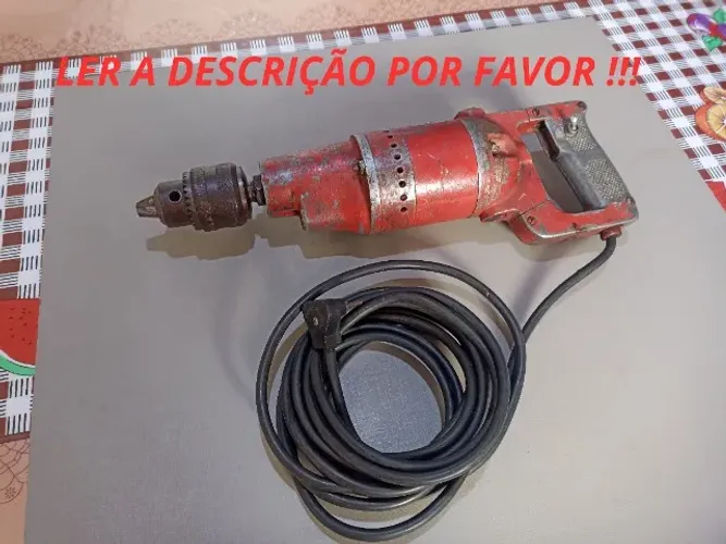 FURADEIRA GRANDE BEM ANTIGA, DE ORIGEM ALEMÃ ( MADE IN GERMANY )...LER A DESCRIÇÃO !