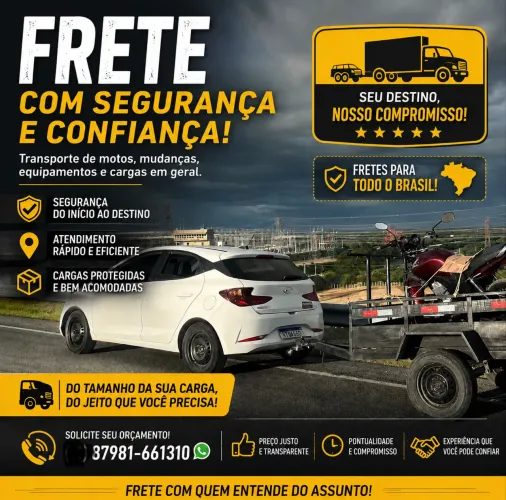 Fretes para todo Brasil 