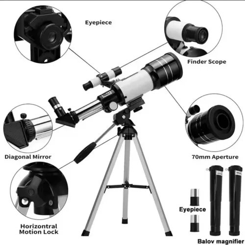 TELESCÓPIO BORWOLF 150X 300/70