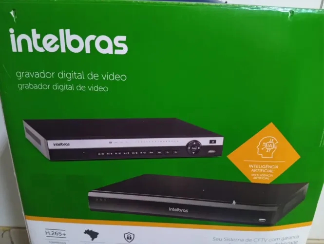 NVR Intelbras iNVD 3032 32 Canais IP IA Reconhecimento Facial Novo Lacrado