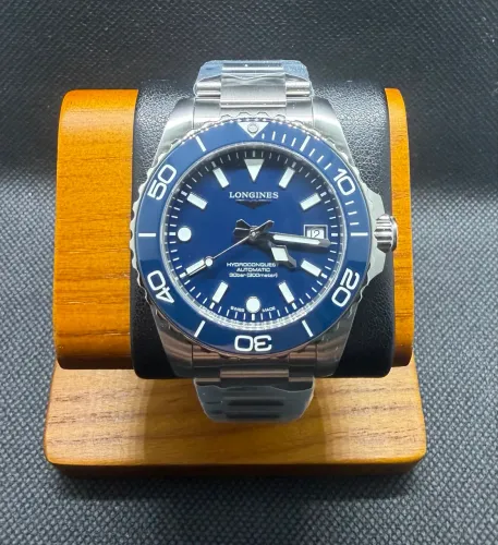 Longines Hydroconquest 39 Aut Modelo Novo bezel Cerâmica