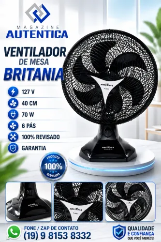 VENTILADOR DE MESA BRITANIA (1V-26)
