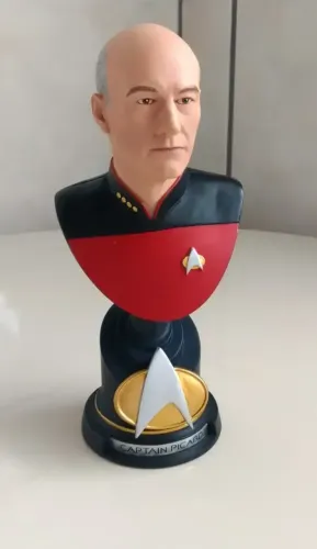 Star Trek Vintage - Busto Capitão Picard - Original Sideshow (17cm)