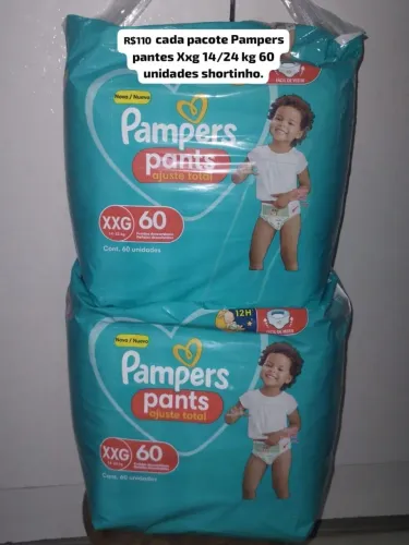 Pampers xxg Fita e shortinho 