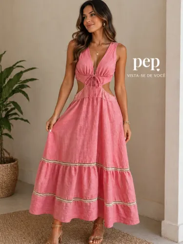 Vestido longo como não tamanho G forma pequena veste P/M