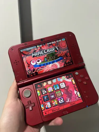 New Nintendo 3DS Vermelho Desbloqueado - Tela Superior IPS