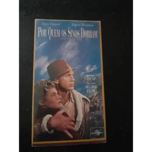 VHS Por Quem Os Sinos Dobram Lacrado E Legendado Universal Estúdios
