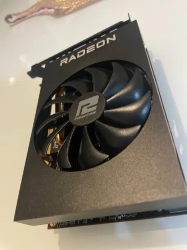 Placa de Vídeo PowerColor AMD Radeon RX 6500 XT ITX 4GB GDDR6 em excelente estado