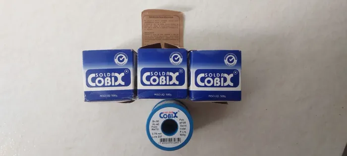 3 x Solda Estanho Cobix 0.75mm, Carretel 500g 60/40
