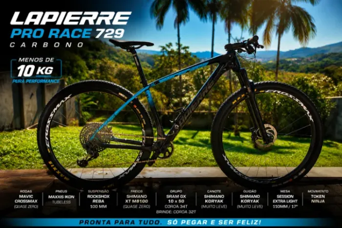 Lapierre Pro Race 729 Carbono | Mavic Crossmax | Shimano XT | RockShox Reba | SRAM GX
