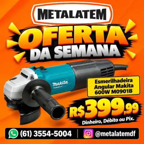 Esmerilhadeira Angular Makita 600W M0901B