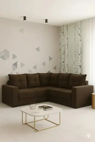 Oferta sofa de canto marrom (produto novo de loja)