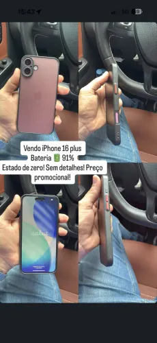 iPhone 16 plus rosa 128g Zero