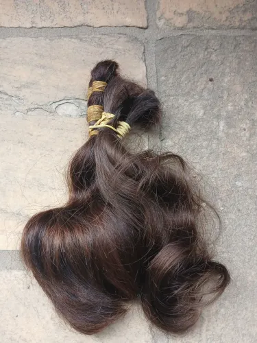 Cabelo Brasileiro Castanho Claro 28 cm 120 gr