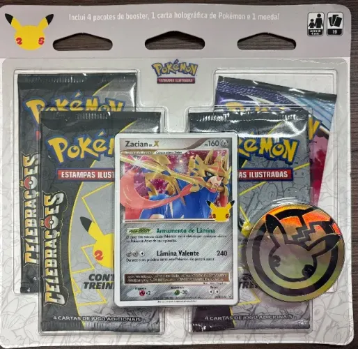 Blister Quádruplo - Celebrações - Zacian Lv.X