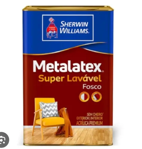 Tinta Acrílica Sherwin willians metalatex fosco branco neve