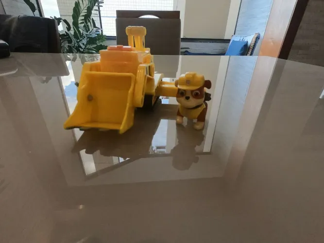 Patrulha Canina - Boneco e carrinho Rubble