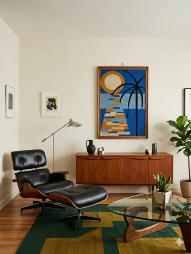 Tapeçaria anos 60 70 - Modernista- Design Grande