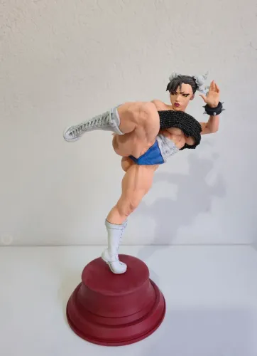Figura Chun-Li impressão 3D (Pé colado)