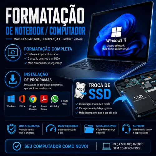 formatação notebook / pc