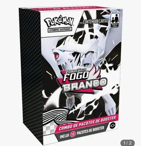 Mini Booster Box Fogo Branco