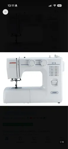 Máquina De Costura Janome 2008s 14 Pontos