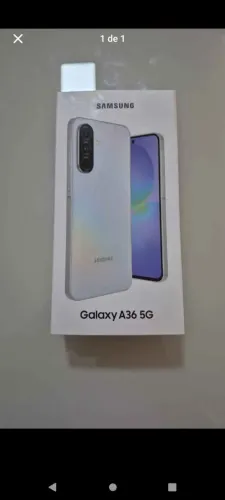 Galaxy a36 novo na caixa 