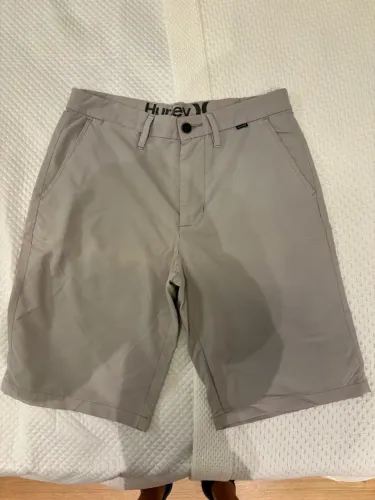shorts hurley dryfit bege - tamanho p