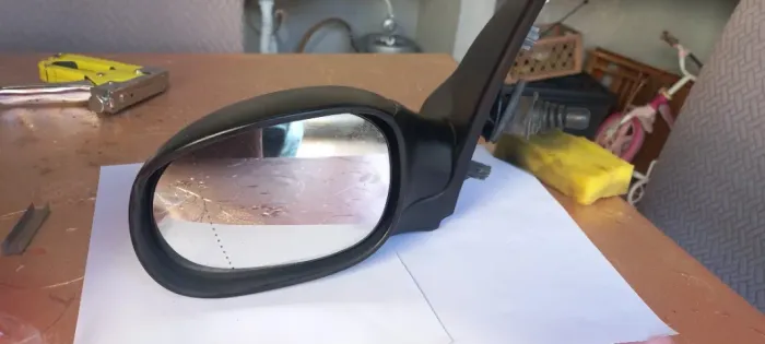 Retrovisor original esquerdo Peugeot 206 com comando manual