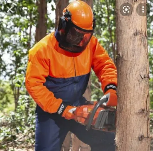 Jaqueta anti corte motosserrista