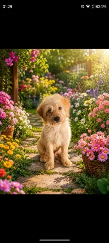 Filhote de poodle toy 