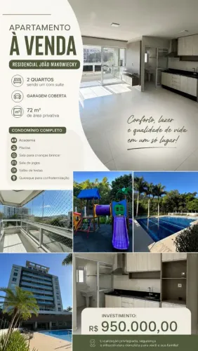 APARTAMENTO À VENDA RESIDENCIAL JOÃO MAKOWIECKY