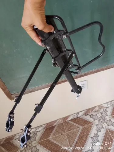 Bagageiro de bicicleta de alumínio