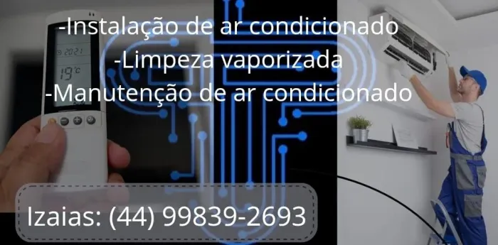 Instalação de ar condicionado, manutenção e limpeza