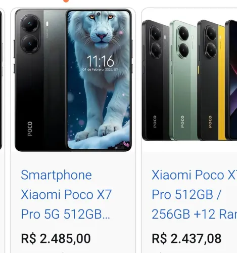 X7 pro na caixa