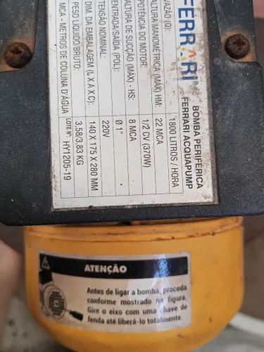 Bomba D'água Periférica