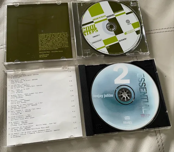 Lote 2 CDs Raros Eletrônica: DJ Patife (Cool Steps) + DJ Julião (Essential Trip 2)