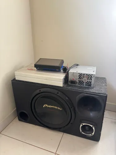 Caixa de som + Amplificador + Multimídia