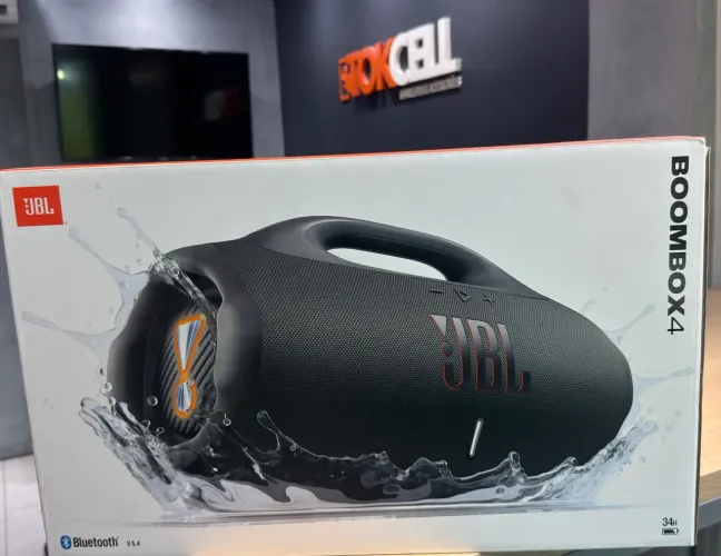 JBL Boombox 4 - Preta e Azul Original Nova Lacrada Garantia JBL Loja Física
