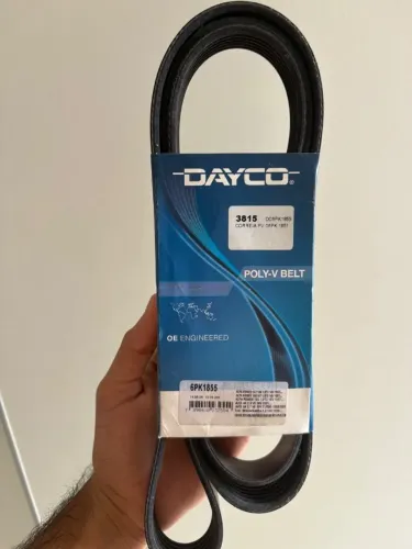 Correia Poly-V dayco 6pk1855, Correia do alternador, Fiat Marea, alfa romeo, audi