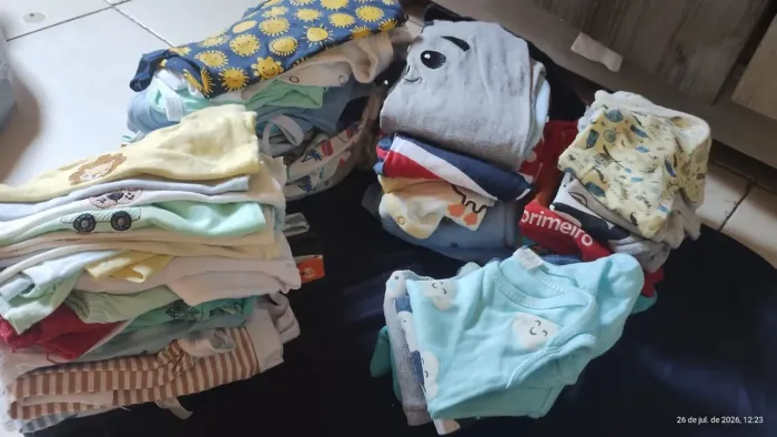 Lote de roupinha de bebê menino 0a3 meses