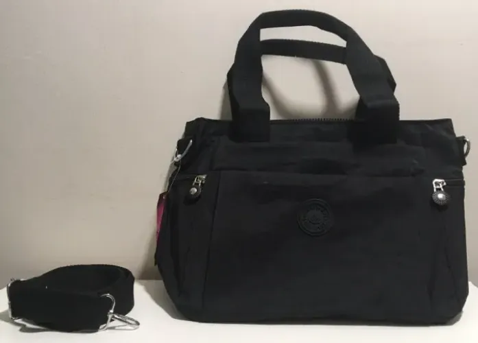 Bolsa Feminina Casual Transversal Tamanho 27x12x24cm Cor Preto - NOVA