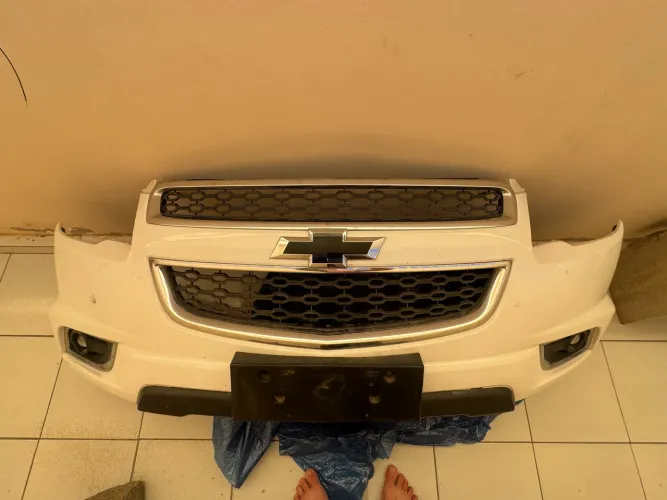 Frente S10 Trailblazer original farol, farol milha capô pára-choque 