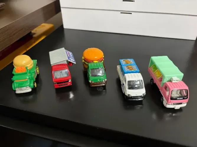 Lote 5 Miniaturas Tomica Coleção Caminhão Serviço Subaru