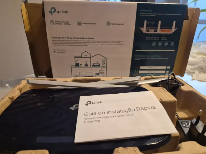 Roteador TP-Link Archer C20 AC750 Dual Band - Seminovo na Caixa