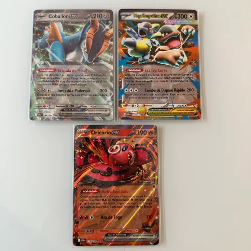 Cartas Pokémon Mega Kangaskhan & Cobalion & Oricorio EX