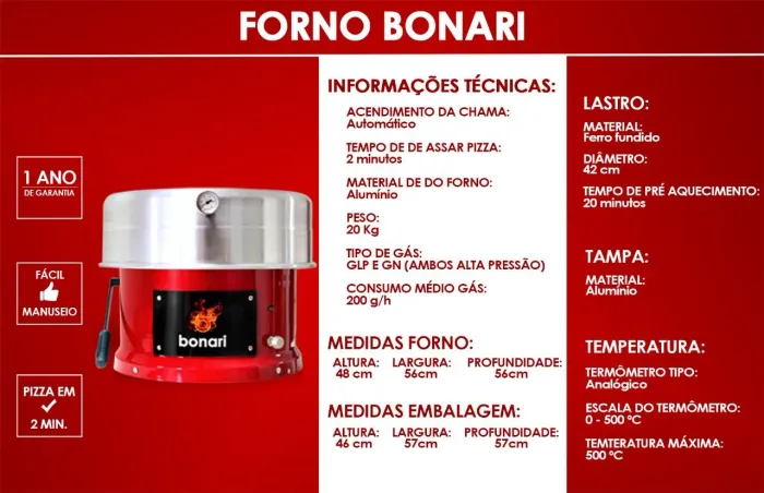 Forno Profissional para Pizza